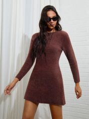 Акція на Сукня жіноча SHEIN GD-00196129 L Коричнева від Rozetka