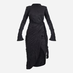 Акція на Сукня міді осіння жіноча Pretty Little Thing GD-00188800 6 Чорна від Rozetka