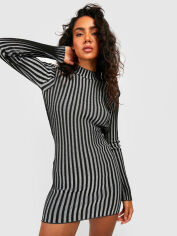 Акція на Плаття в'язане коротке зимове жіноче Boohoo GD-00188098 12 Чорне від Rozetka