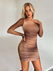 Акція на Сукня осіння жіноча SHEIN GD-00219433 2XL Комбінована від Rozetka