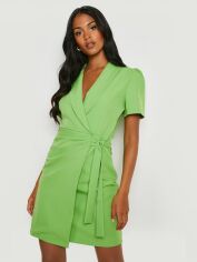 Акція на Плаття коротке осіннє жіноче Boohoo GD-00188041 10 Салатове від Rozetka