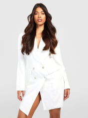Акція на Плаття вечірнє коротке осіннє жіноче Boohoo GD-00188074 8 Біле від Rozetka