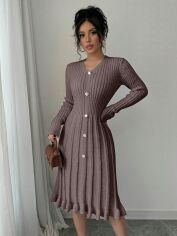 Акція на Сукня жіноча SHEIN GD-00205102 M Коричнева від Rozetka