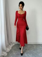 Акція на Сукня осіння жіноча SHEIN GD-00225810 L Червона від Rozetka