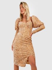 Акція на Плаття вечірнє коротке осіннє жіноче Boohoo GD-00188073 10 Жовте від Rozetka