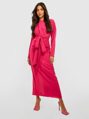Акція на Плаття довге осіннє жіноче Boohoo GD-00188162 16 Рожеве від Rozetka