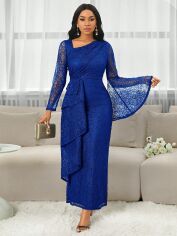 Акція на Сукня осіння жіноча SHEIN GD-00210095 L Синя від Rozetka