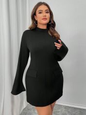 Акція на Сукня осіння жіноча SHEIN GD-00217434 2XL Чорна від Rozetka