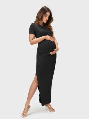 Акція на Сукня для вагітних осіння жіноча SHEIN GD-00216459 S Чорна від Rozetka