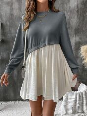 Акція на Сукня осіння жіноча SHEIN GD-00210149 L Темно-сіра від Rozetka