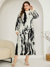 Акція на Сукня осіння жіноча SHEIN GD-00193954 2XL Чорно-біла від Rozetka