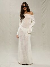 Акція на Сукня осіння жіноча SHEIN GD-00206420 L Біла від Rozetka