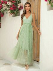 Акція на Сукня довга літня жіноча SHEIN GD-00196165 L Зелена від Rozetka