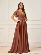 Акція на Сукня жіноча SHEIN GD-00204025 S Рожево-коричнева від Rozetka