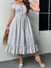 Акція на Сукня жіноча SHEIN GD-00204667 1XL Сіра від Rozetka