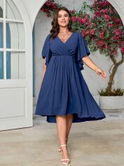 Акція на Сукня жіноча SHEIN GD-00205274 1XL Темно-синя від Rozetka
