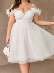 Акція на Сукня жіноча SHEIN GD-00205838 2XL Біла від Rozetka