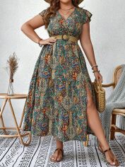 Акція на Сукня жіноча SHEIN GD-00217601 4XL Комбінована від Rozetka