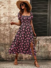 Акція на Сукня жіноча SHEIN GD-00216248 M Фуксія від Rozetka