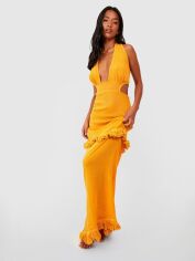 Акція на Сукня максі літня жіноча Boohoo GD-00188241 14 Жовта від Rozetka