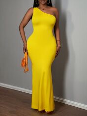 Акція на Сукня жіноча SHEIN GD-00222261 S Жовта від Rozetka