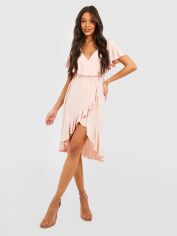 Акція на Сукня міді літня жіноча Boohoo GD-00188120 8 Пудра від Rozetka