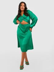 Акція на Сукня міді літня жіноча Boohoo GD-00188159 28 Зелена від Rozetka