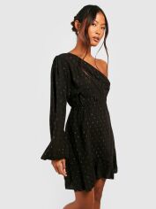 Акція на Сукня вечірня міні жіноча Boohoo GD-00188165 6 Чорна від Rozetka
