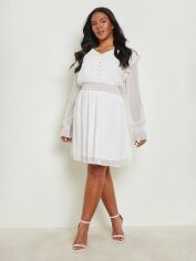 Акція на Сукня міні літня жіноча Boohoo GD-00188447 16 Біла від Rozetka