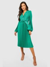 Акція на Плаття вечірнє міді осіннє жіноче Boohoo GD-00188044 8 Зелене від Rozetka
