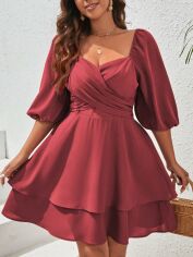 Акція на Плаття міді літнє жіноче SHEIN GD-00203085 L Рожеве від Rozetka