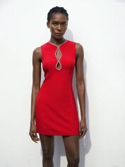 Акція на Плаття вечірнє коротке літнє жіноче SHEIN GD-00228315 M Червоне від Rozetka