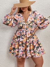 Акція на Сукня осіння жіноча SHEIN GD-00226969 2XL Комбінована від Rozetka