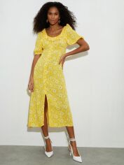 Акція на Сукня міді літня жіноча Dorothy Perkins GD-00187448 12 Жовта від Rozetka