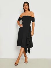 Акція на Сукня вечірня міді жіноча Boohoo GD-00188030 10 Чорна від Rozetka