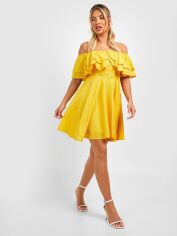 Акція на Сукня міні літня жіноча Boohoo GD-00188256 8 Жовта від Rozetka