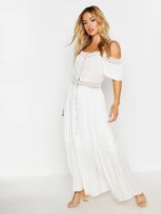 Акція на Сукня максі літня жіноча Boohoo GD-00188452 8 Біла від Rozetka