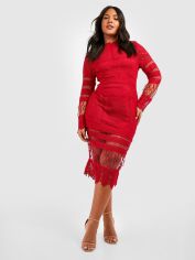 Акція на Сукня жіноча Boohoo GD-00188456 18 Червона від Rozetka
