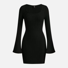 Акція на Сукня осіння жіноча SHEIN GD-00227515 2XL Чорна від Rozetka