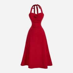 Акція на Сукня осіння жіноча SHEIN GD-00225400 1XL Червона від Rozetka