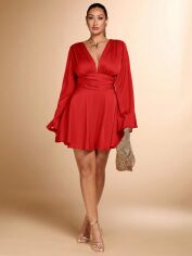 Акція на Сукня осіння жіноча SHEIN GD-00203737 1XL Червона від Rozetka