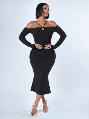 Акція на Сукня осіння жіноча SHEIN GD-00223392 S Чорна від Rozetka