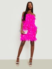 Акція на Сукня вечірня міні жіноча Boohoo GD-00188022 10 Рожева від Rozetka