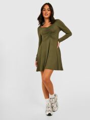 Акція на Сукня міні літня жіноча Boohoo GD-00188205 8 Хакі від Rozetka
