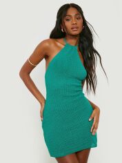 Акція на Сукня в'язана коротка літня жіноча Boohoo GD-00187992 M Зелене від Rozetka
