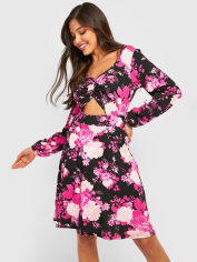 Акція на Плаття міді осіннє жіноче Boohoo GD-00188119 8 Чорне від Rozetka