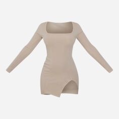 Акція на Сукня коротка осіння жіноча Pretty Little Thing GD-00188576 8 Бежева від Rozetka