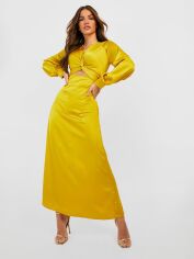 Акція на Сукня максі літня жіноча Boohoo GD-00188181 14 Гірчична від Rozetka