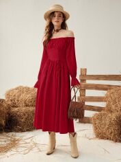 Акція на Сукня осіння жіноча SHEIN GD-00213291 XS Червона від Rozetka