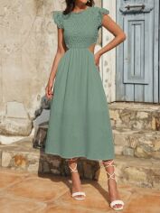 Акція на Плаття міді літнє жіноче SHEIN GD-00205584 XS Зелене від Rozetka